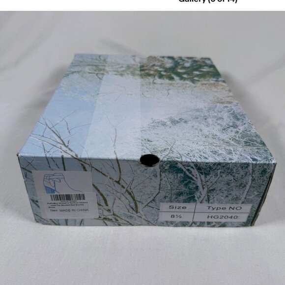 PiePieBuy Women's Tie Knot Chelsea Pump Ankle Boots Closed Toe Brown Size 8.5 - Picture 5 of 14